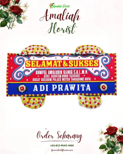 Karangan Bunga Ucapan Selamat di Mataiwoi